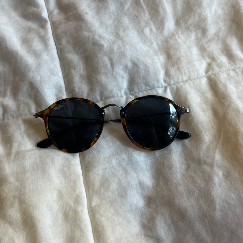 Ray-Ban navy and tortoise sunglasses